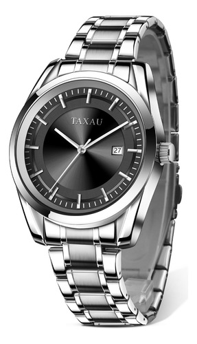 Reloj Analógico Para Hombre Taxau Black Body Water Resistant