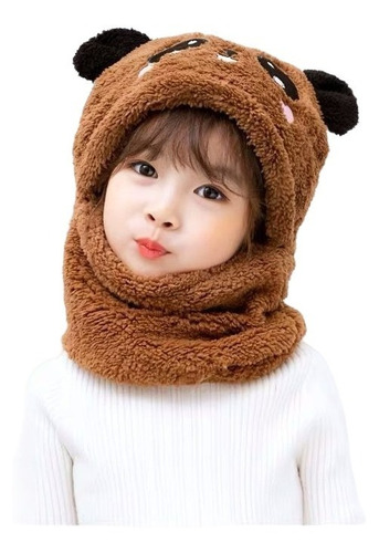 Gorro Con Bufanda Para Bebé Niña Niño De Invierno Calientito