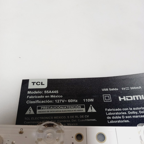Kit De Leds Para Pantalla Tcl Modelo 55a445 (Usado)