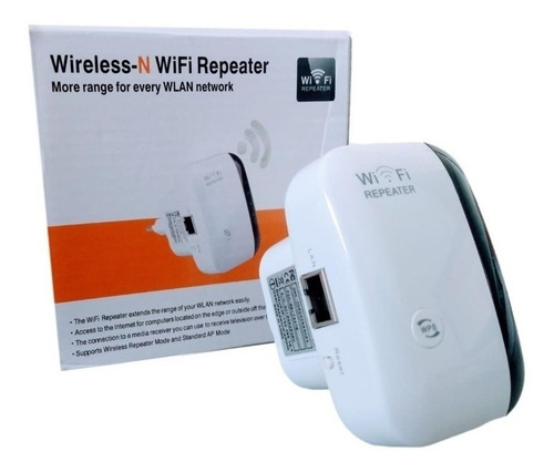 Booster Wireless Wifi Repetidor/extensor/ap/wi-fi 300mbps Cor Branco