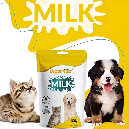 Suplemento Orgamilk Leite Cães/gatos Filhotes - 300g