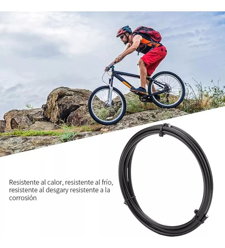Kit De Manguera De Freno Para Bicicleta Dfgd Con Inserto De Conexión De Latón, Manguera De Freno Hidráulico De 2.5m Compatible Con Shimano Bh59, Avid, Sram, Magura (negro Magura).