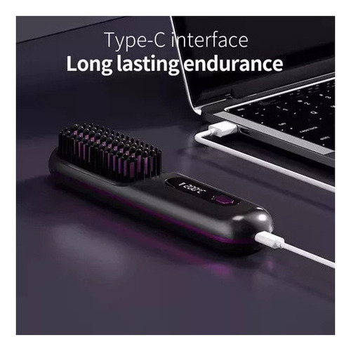 // Para Escova De Cabelo Pente Sem Fio Fast Heating Usb /56