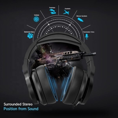 Imagen 2 de 4 de Audífono Gamer Pro Sonido Envolvente 7.1 Interfaz Usb