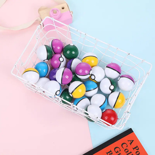 5 Pokebola De Colores Sorpresas En Cada Esfera 2 Muñecos