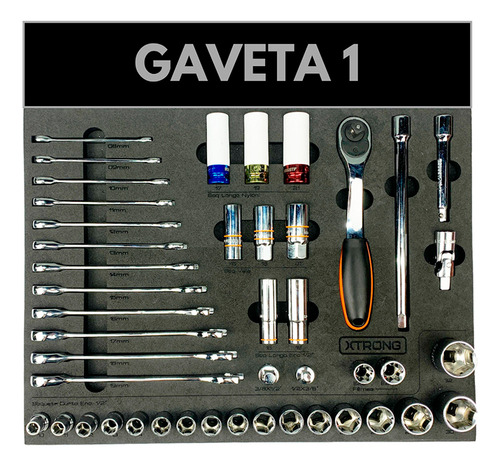 Carrinho De Ferramentas 7 Gaveta Completo 178pc King Tony