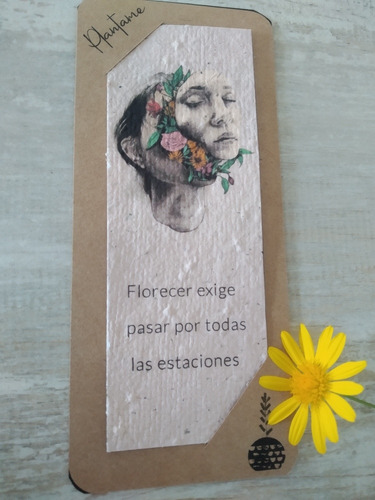 Souvenir Marcador Personalizado De Libros De Papel Plantable