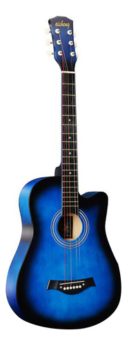 Guitarra Folk Acústica Para Principiantes Para Adultos (azul