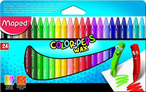 Crayones Maped X 24 U. Color Peps Triangulares