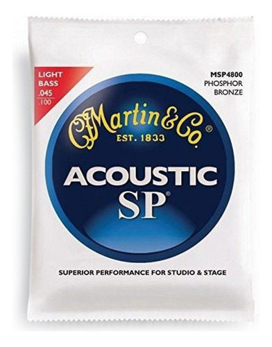 Encordado Cuerdas Para Bajo Acustico Martin & Co Msp Prm