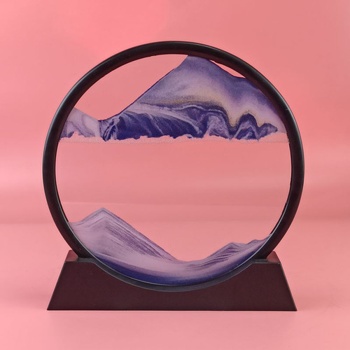 Pintura De Arena Dinámica 3d Azul De 12 Pulgadas, Decoración
