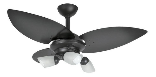 Ventilador Teto Infinity Lótus Spot Preto 3 Pás 110 V 1026