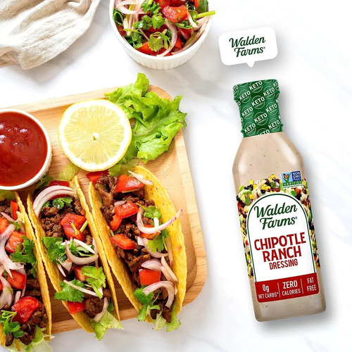 Walden Farms Aderezo Chipotle Ranch, 12 Oz Sin Azúcar