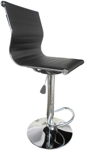 Silla Multifuncional De Barra,cocina, Siberiana Bipiel Negra