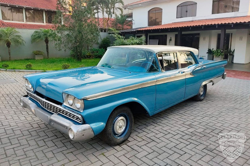 Imagem 2 de 12 de Ford Fairlane 500 4 Door 1959 59 - Documentado - Azul