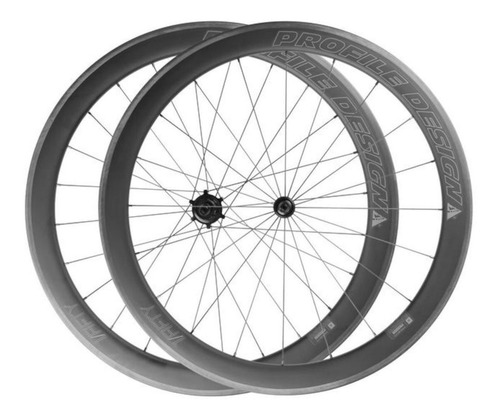 Par De Rodas Profile 1/fifty Full Carbon Clincher Cor Preto