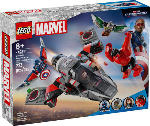 Lego Marvel Batalla Del Capitán América Y Hulk Rojo 76292