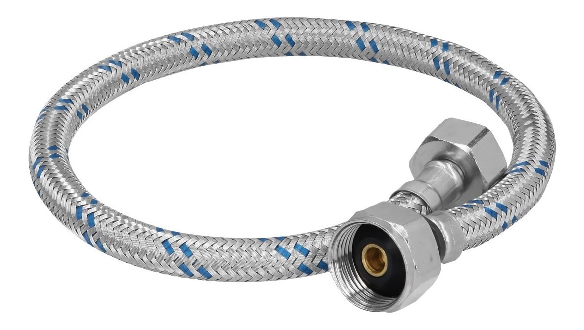 Manguera 50 Cm Recubrimiento Aluminio Para Inodoro Flexilum | MercadoLibre