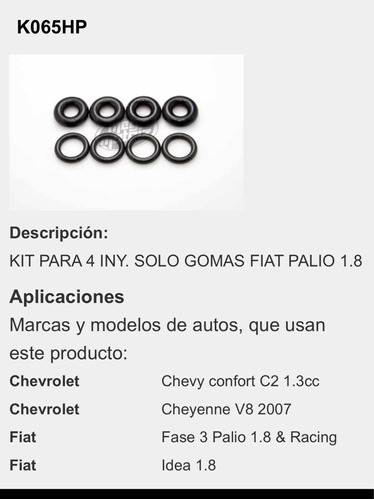 Kit De Inyectores Fiat Palio Racing Idea 1.8