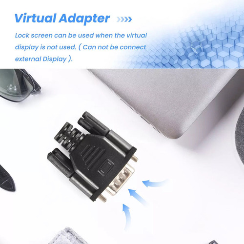 Adaptador De Pantalla Vga Male Dummy Plug Edid Headless Emul