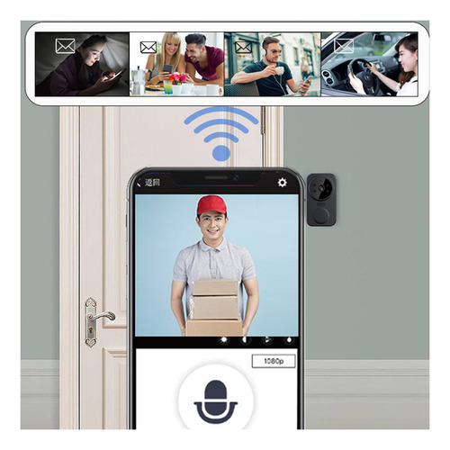 Tuya Smart Pir Motion Wifi Ip Intercomunicator Cámara Timbre