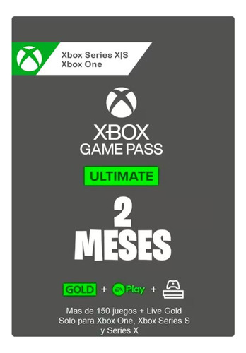 Xbox Game Pass Ultimate 2 Meses