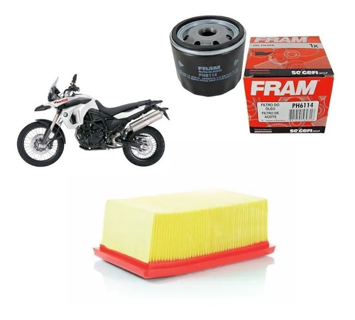 F 800 Gs Filtro De Ar Bmw S4v0068200003 + Filtro Fram Ph6114