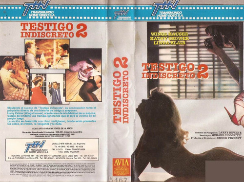 Testigo Indiscreto 2 Vhs Bedroom Eyes Ii Linda Blair (Usado)