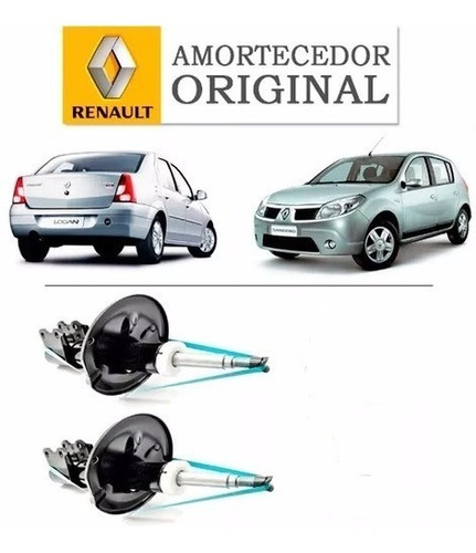 Amortecedor Dianteiro Renault Logan Sandero 2008 A 2014 Par