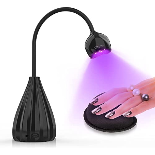 Belle Led Uv Nail Lamp For Gel Nails, 360° Rotatable Goosene