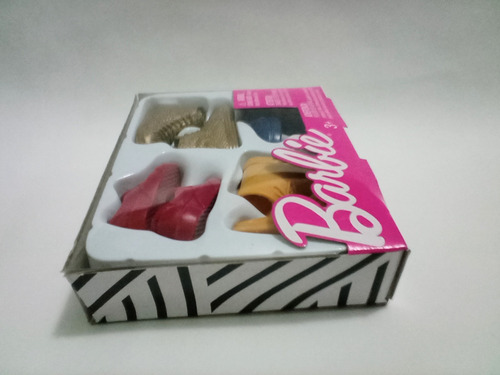 2 Set De 4 Pares D Zapatos Para Ken Barbie Marca Mattel 2019 (Usado)