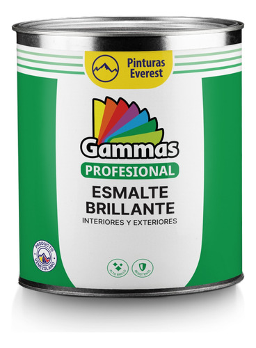 Pintura Esmalte Gammas  1/4 Galón Everest