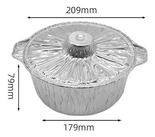 Tf Olla De Papel De Aluminio, Olla Para Carne,