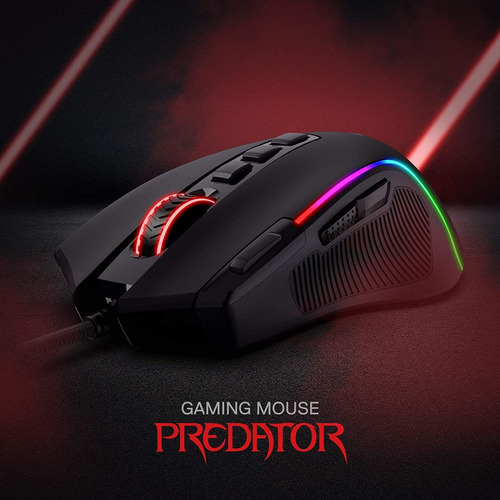 Ratón Redragon M612 Predator Rgb Para Juegos, 8000 Dpi Co...