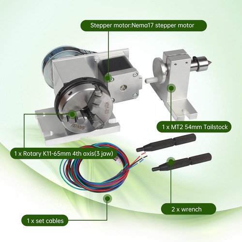 Fresadora Cnc, Eje Rotacional, Enrutador Cnc, Mesa Rota...