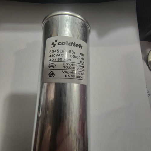 Capacitor Minisplit Doble 60+5 Mf 370v Y 440v Aluminio