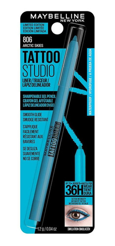 Lápiz Delineador Gel Maybelline Tattoo Studio Arctic Skies