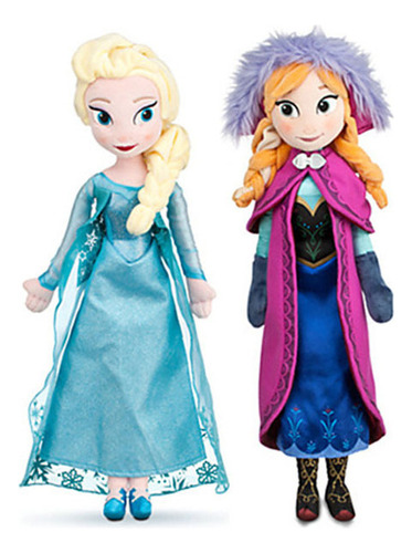2 Pcs Peluches De Dibujos Animados De Frozen 2, Anna, Elsa