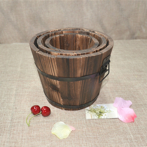 De 2 Macetas Rústicas De Vintage F / Interior Libre Home