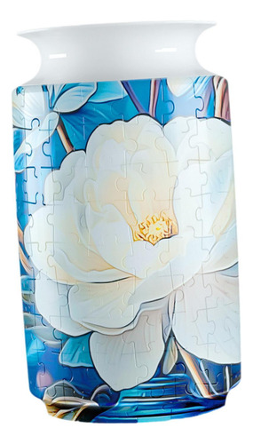 Florero De Rompecabezas 3d, Florero Único Artesanal, Flor