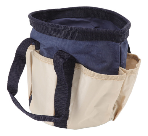 Bolsa Redonda Para Herramientas De Jardín, 6 Bolsillos, Tela