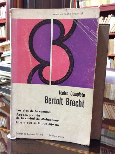 Teatro Completo - Bertolt Brecht - Ediciones Nueva Visión