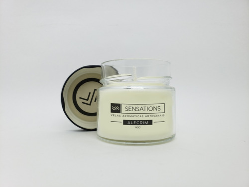 Imagem 2 de 10 de Alecrim - Vela Aromática Perfumada Decorativo 140g