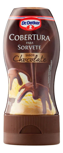 Cobertura para Sorvete Sabor Chocolate Dr. Oetker 190g