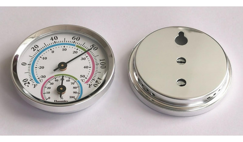 2 X 2 Inch Wall Hygrometer Humidity Meter Aluminum Diameter