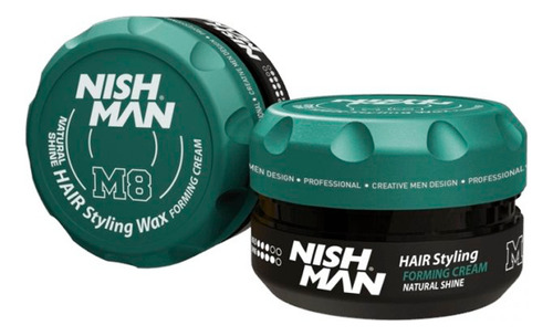 Nishman Hair Styling M8 Brillo Natural 100ml Crema De Peinar