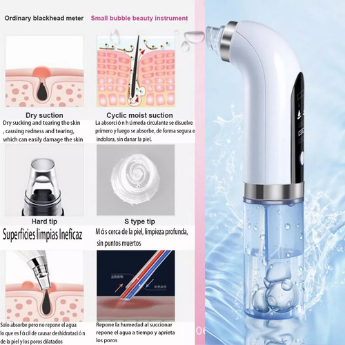 Facial Microdermobracion Extractor Puntos Negros Espinillas