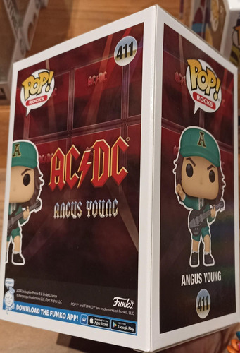 Funko Pop! Rocks Ac Dc #411: Angus Young Traje Verde (Usado)