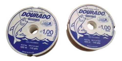 Linea Para Pesca Dourado Premium 100mts 1.00mm 40.8kg