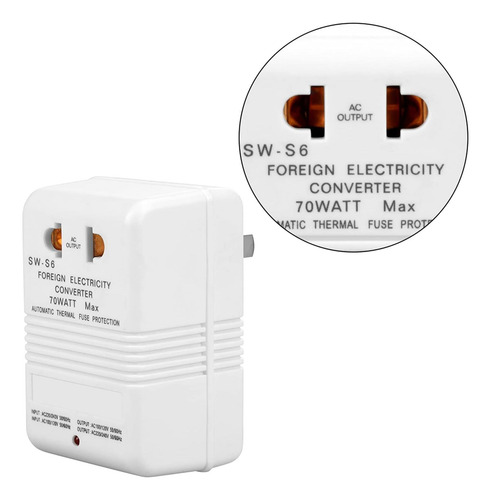Convertidor De Voltaje De Moncer 70w Pase Y Transformador De